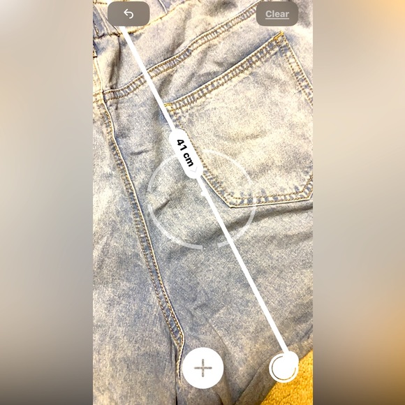 Ladies denim paper bag shorts - Picture 8 of 8